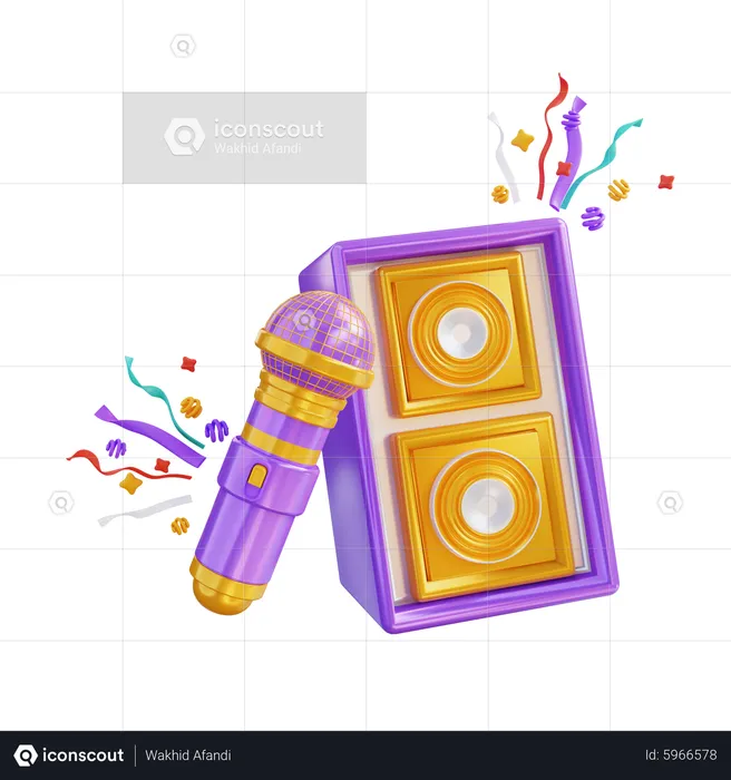 Music Party  3D Icon