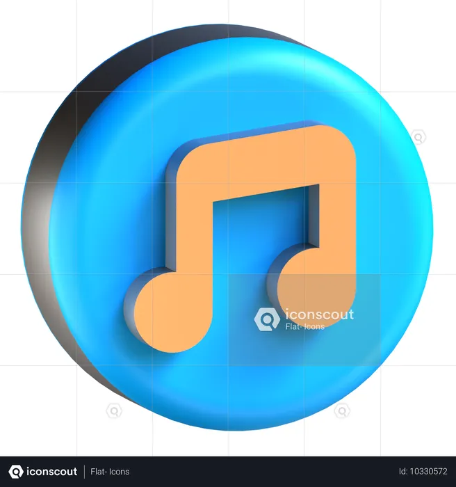 音楽プレーヤー  3D Icon