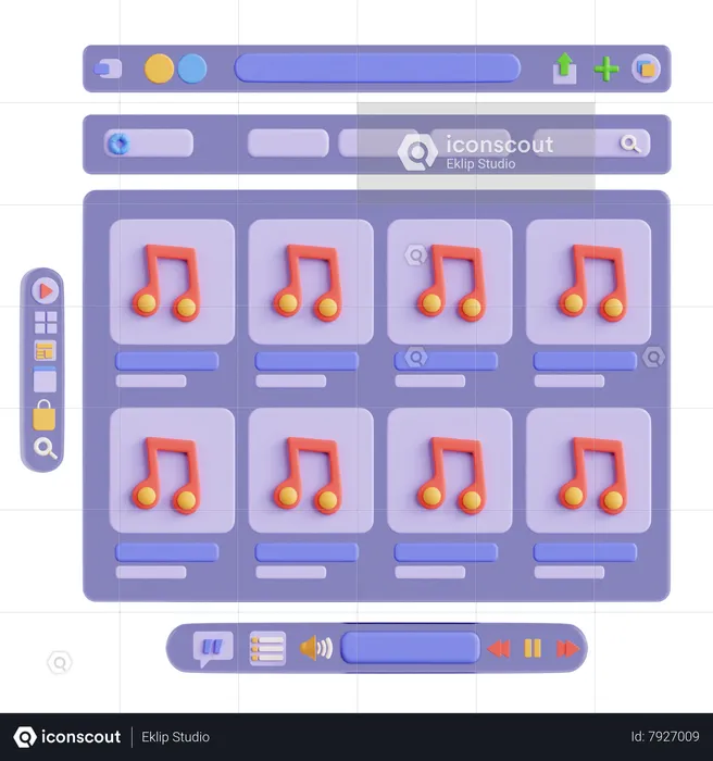 Music Player  3D Icon