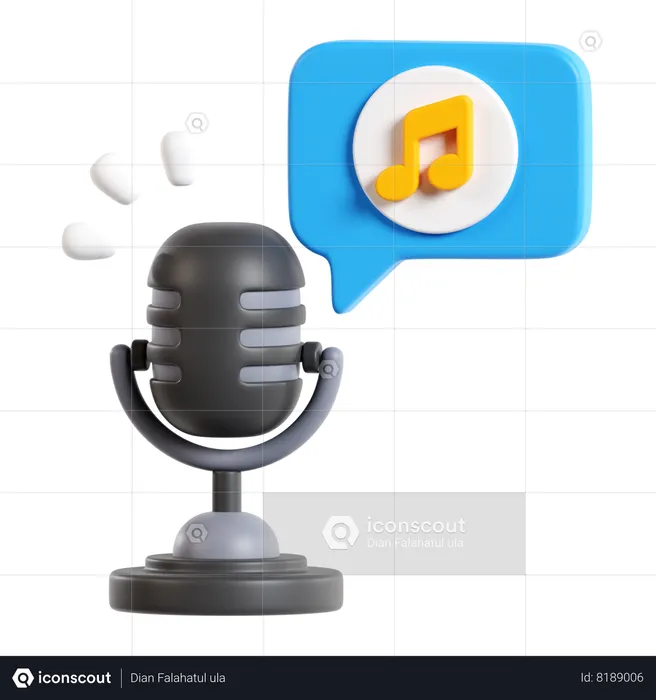 Music Podcast  3D Icon