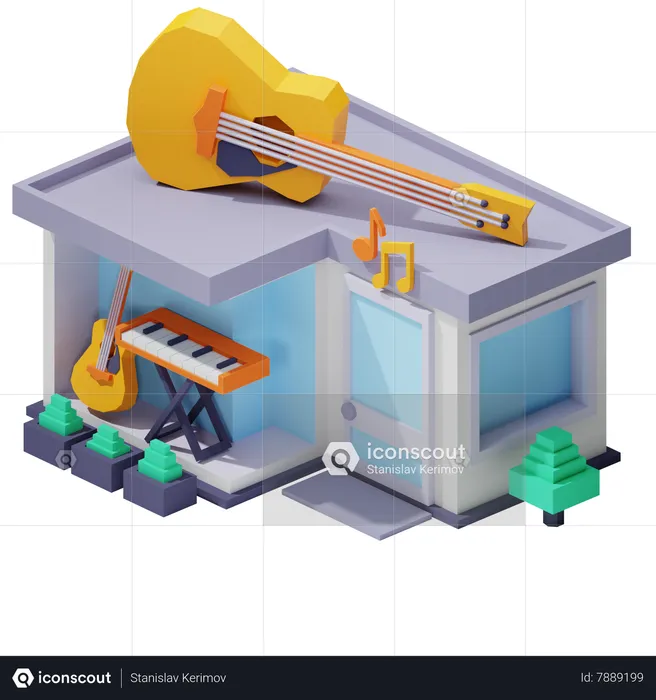 Music Shop  3D Icon