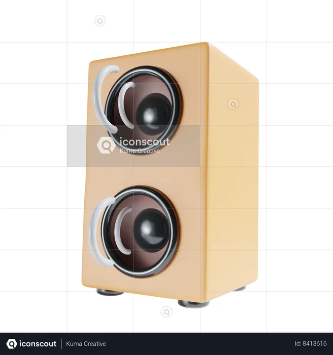 Music Speaker  3D Icon