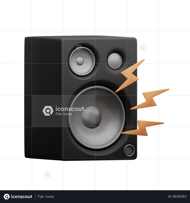 Music Speaker  3D Icon