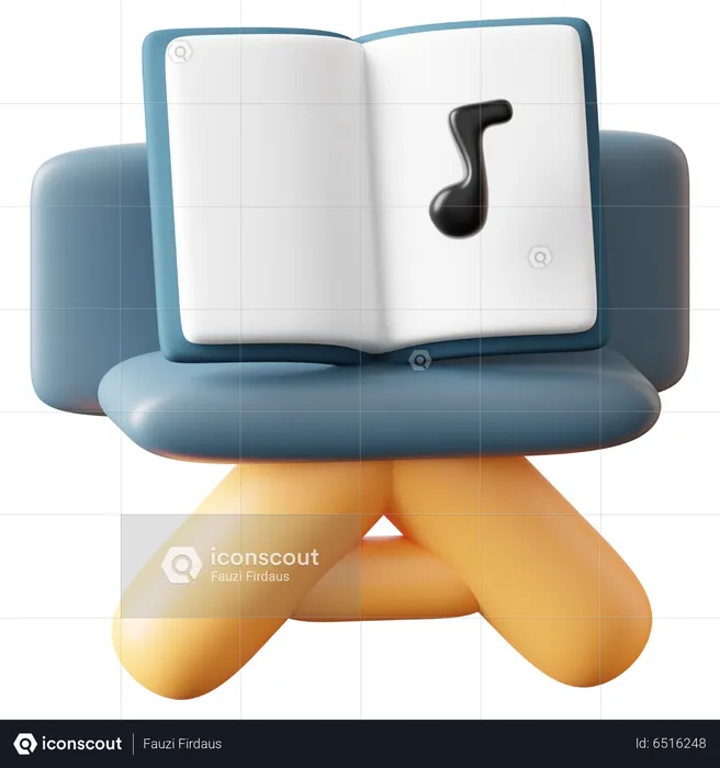 Music Stand  3D Icon