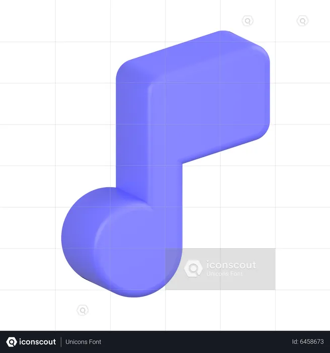 Music Note  3D Icon