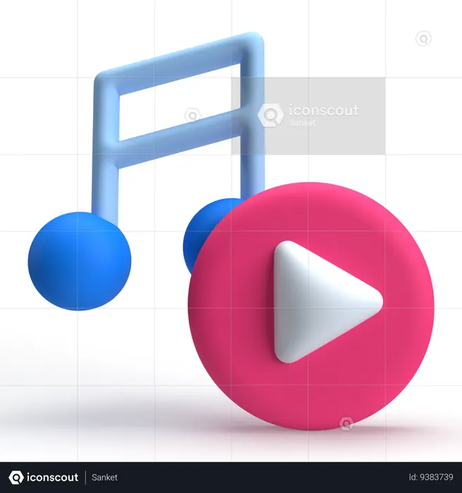 Music Video  3D Icon
