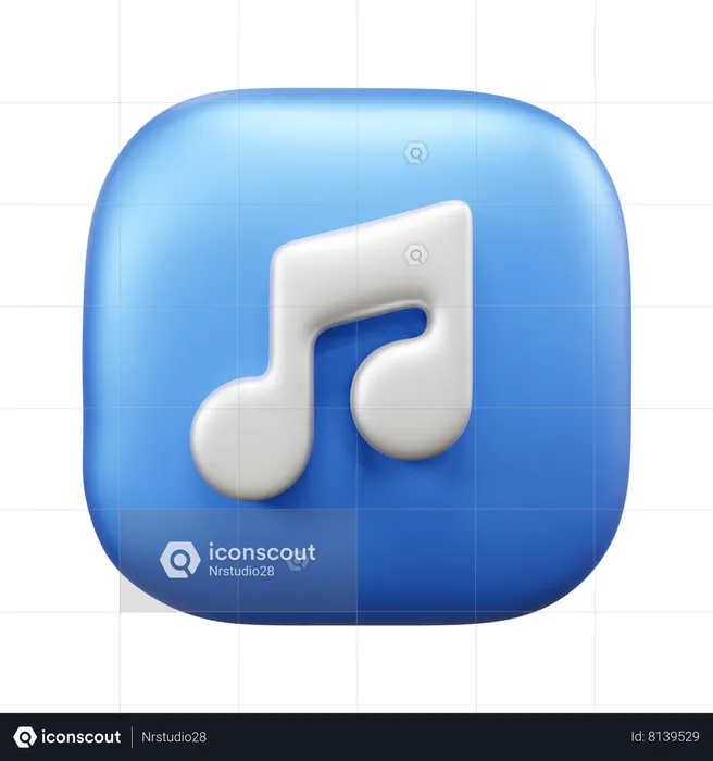 Música  3D Icon