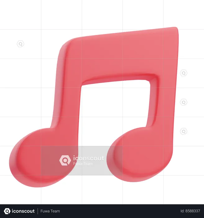 Música  3D Icon