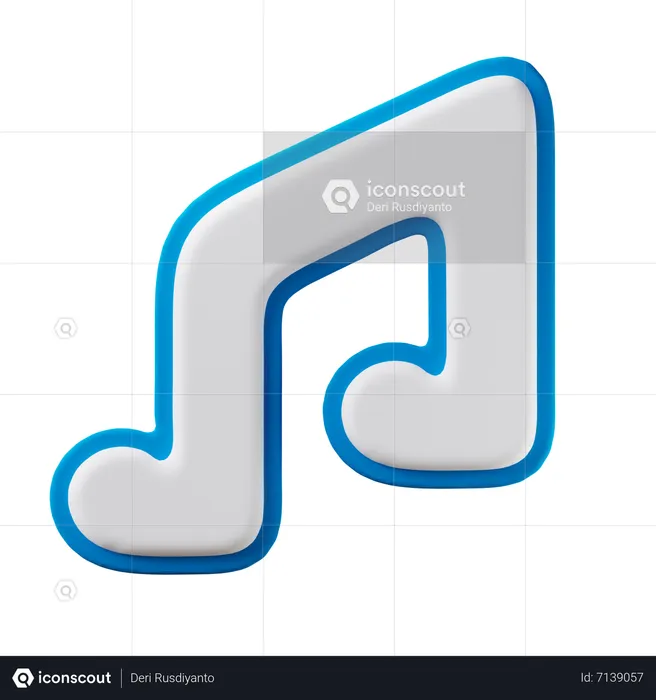 Música  3D Icon