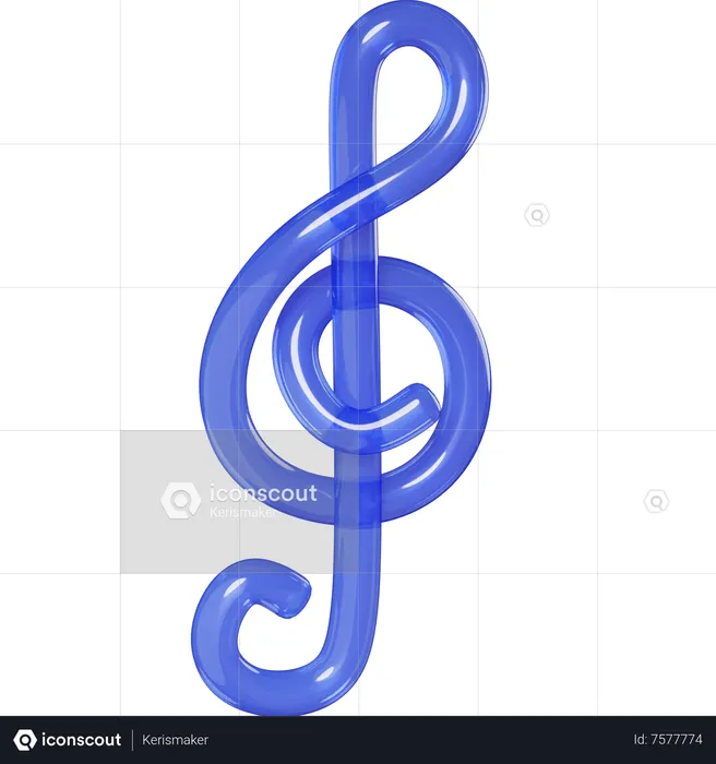 Música  3D Icon