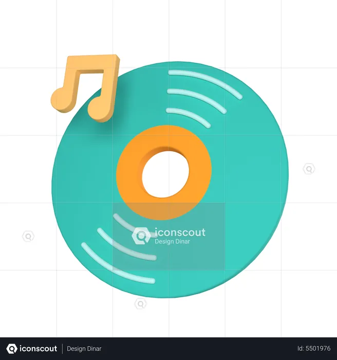 CD de música  3D Icon