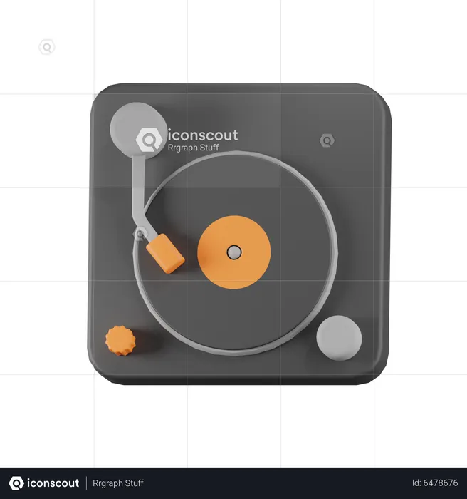 DJ de música  3D Icon