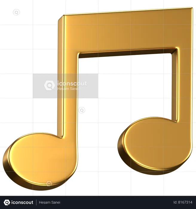 Musical Note  3D Icon