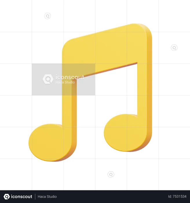 Musical Note  3D Icon