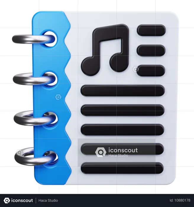 Musical Notes  3D Icon