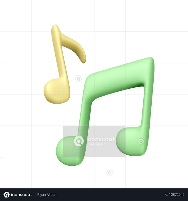 Musical Notes  3D Icon