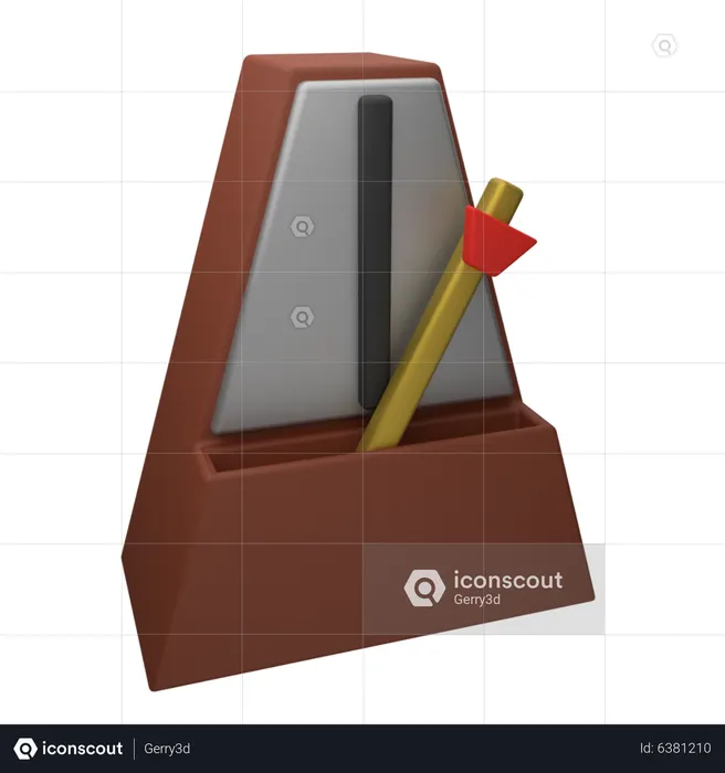 Musical Triangle  3D Icon