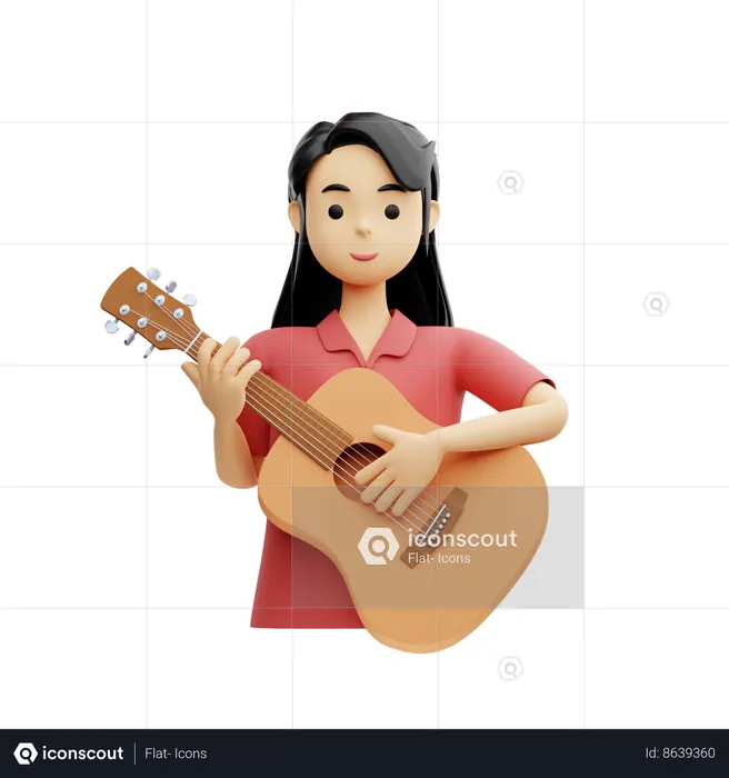 Musician Female  3D Icon