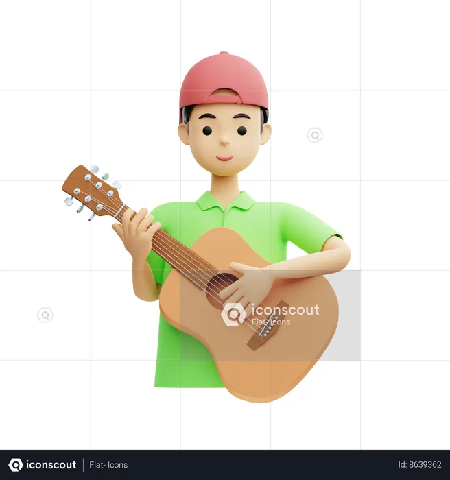 Músico masculino  3D Icon