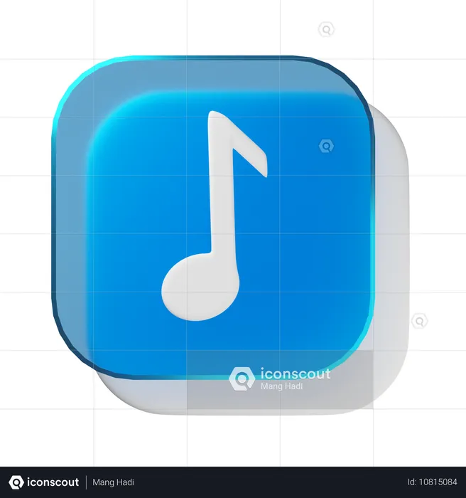 Musik  3D Icon