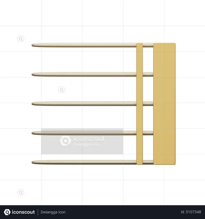 Musik fette Doppelstrichlinie  3D Icon