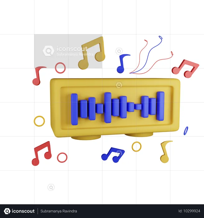 Musikparty  3D Icon