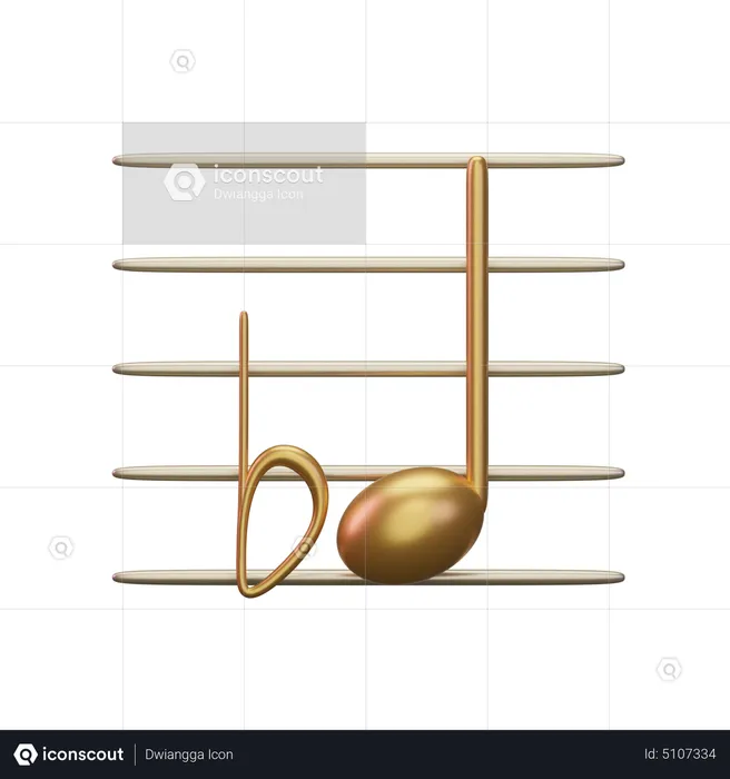 Musik Wohnung  3D Icon