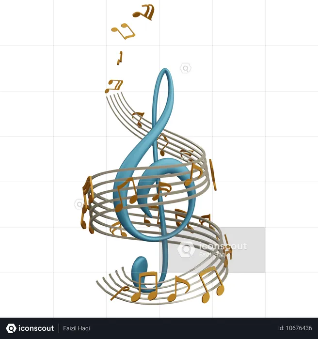 Musical  3D Icon