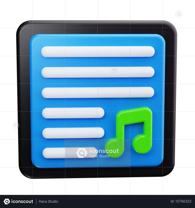 Musikalisches Personal  3D Icon