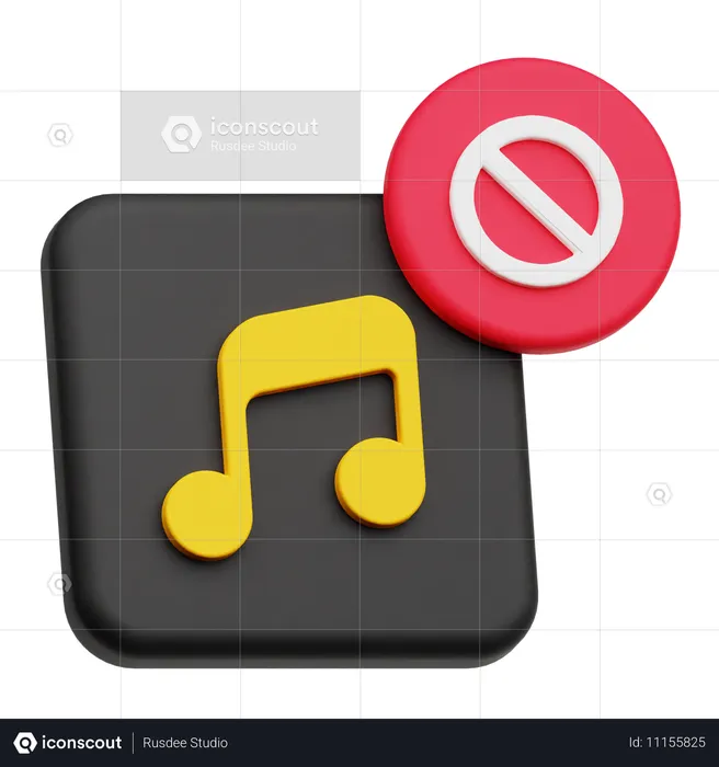 Musikblock  3D Icon