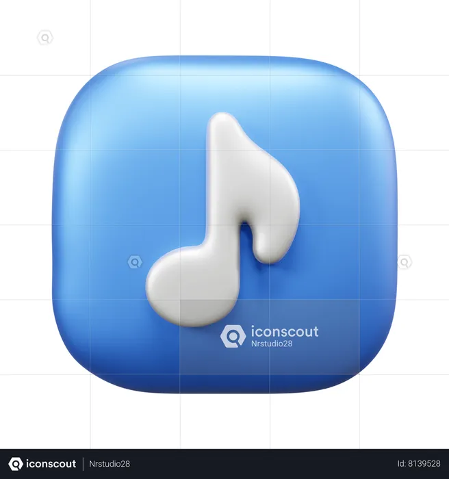 Musique  3D Icon