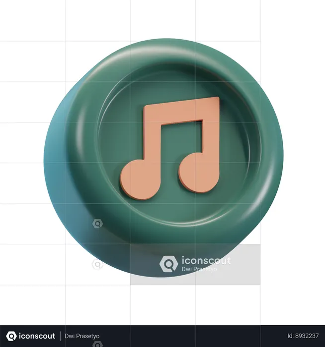 Musique  3D Icon