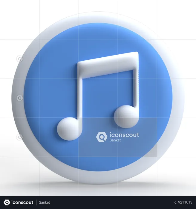 Musique  3D Icon