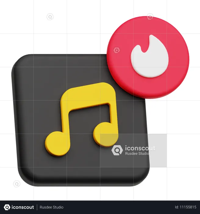 Musique chaude  3D Icon