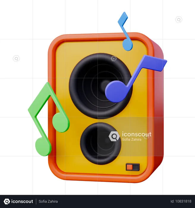 Musique du nouvel an  3D Icon