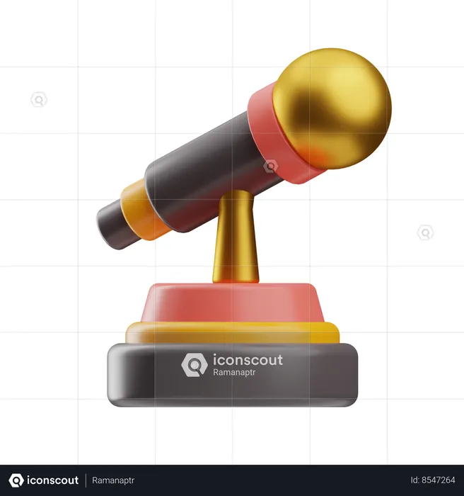 Trophée de musique  3D Icon