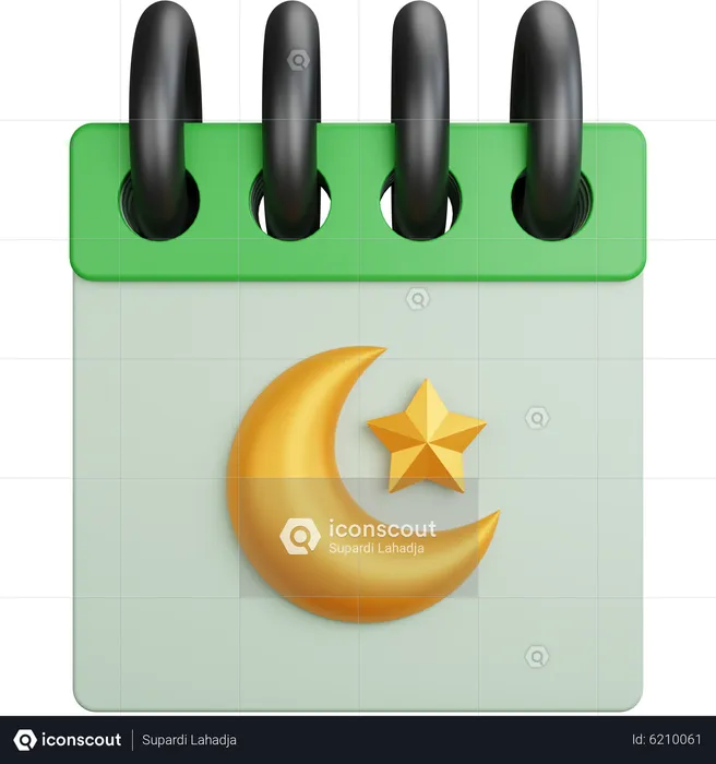 Muslim Calendar  3D Icon