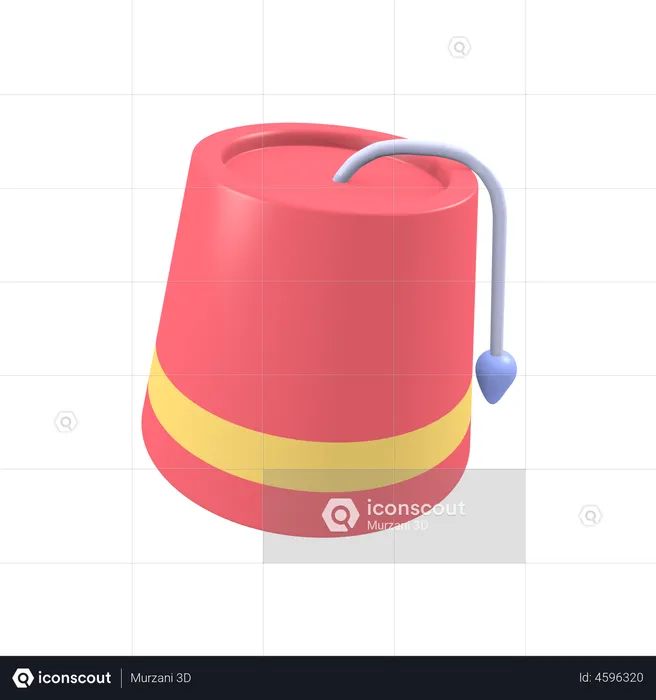 Muslim Hat  3D Illustration