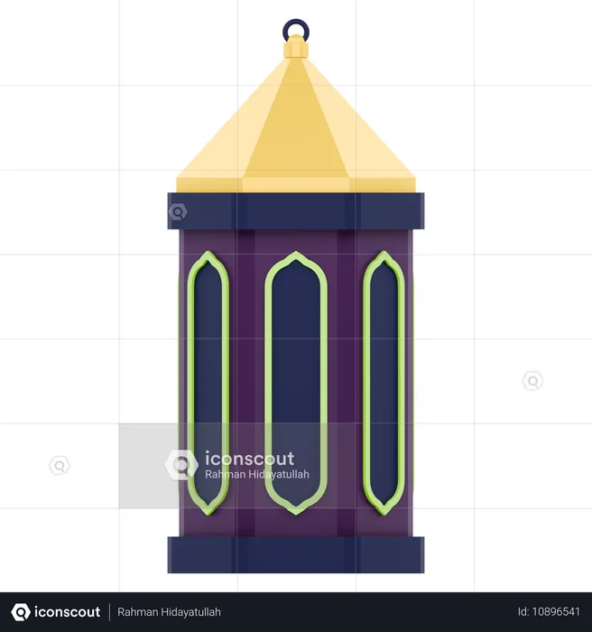 Muslim Lantern Ramadan Celebration  3D Icon