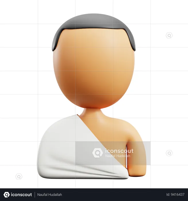 Muslim Man  3D Icon