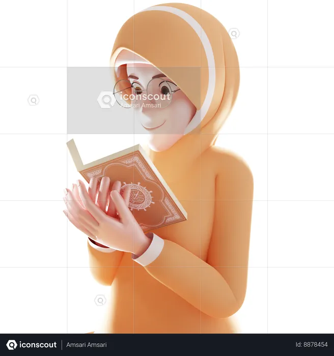 Muslim Woman  3D Icon