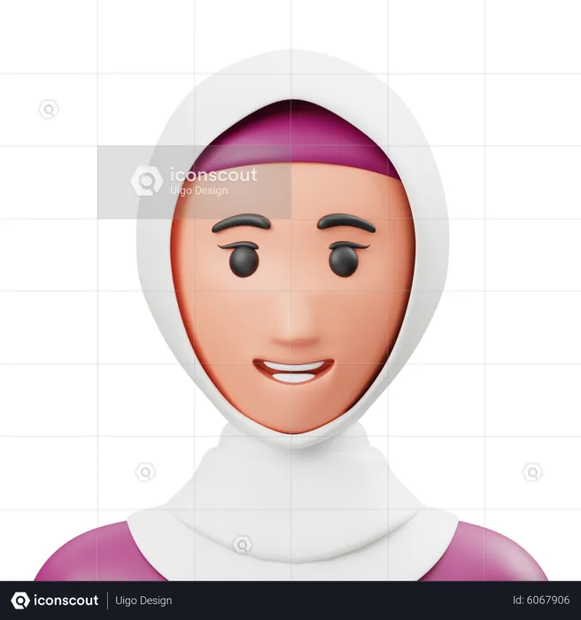 Muslim Woman  3D Icon