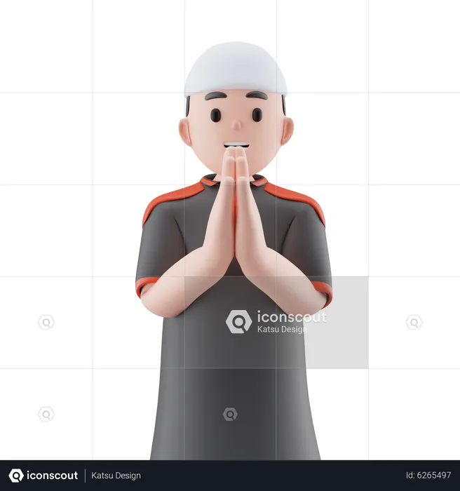 Muslimischer Junge  3D Icon