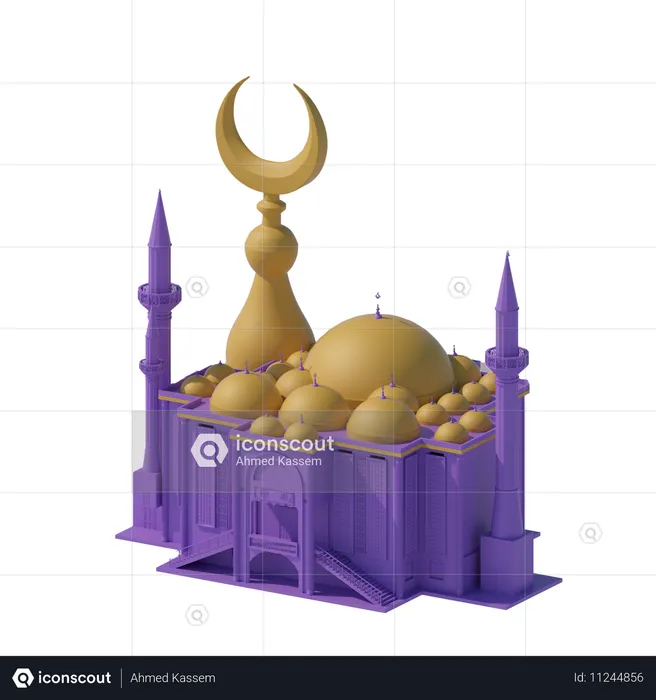 Muslimisches Gebäude  3D Icon