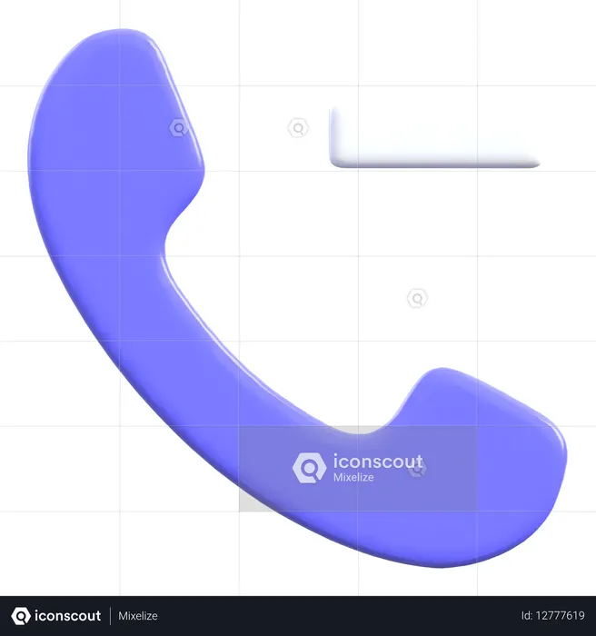Mute Call  3D Icon