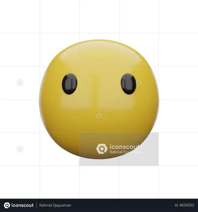 Mute Emoji Emoji 3D Emoji