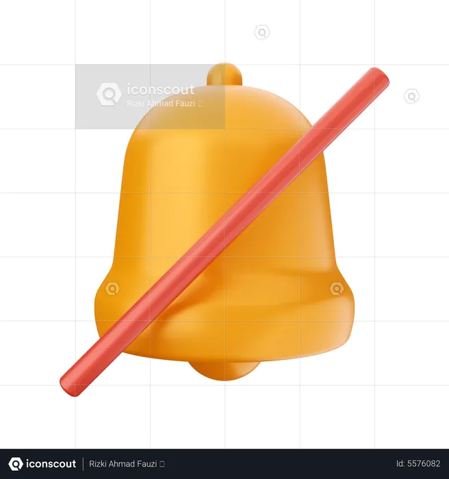 Mute Notification  3D Icon