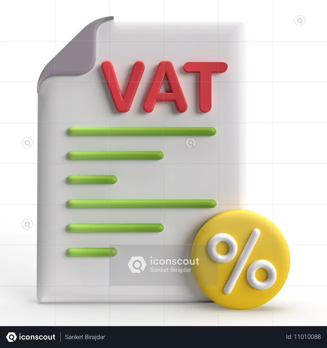 Mehrwertsteuer  3D Icon