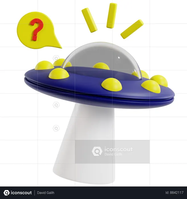 Mysterious Space Exploration  3D Icon