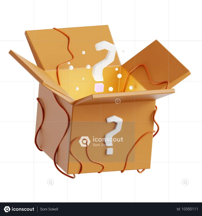 Mystery Box  3D Icon